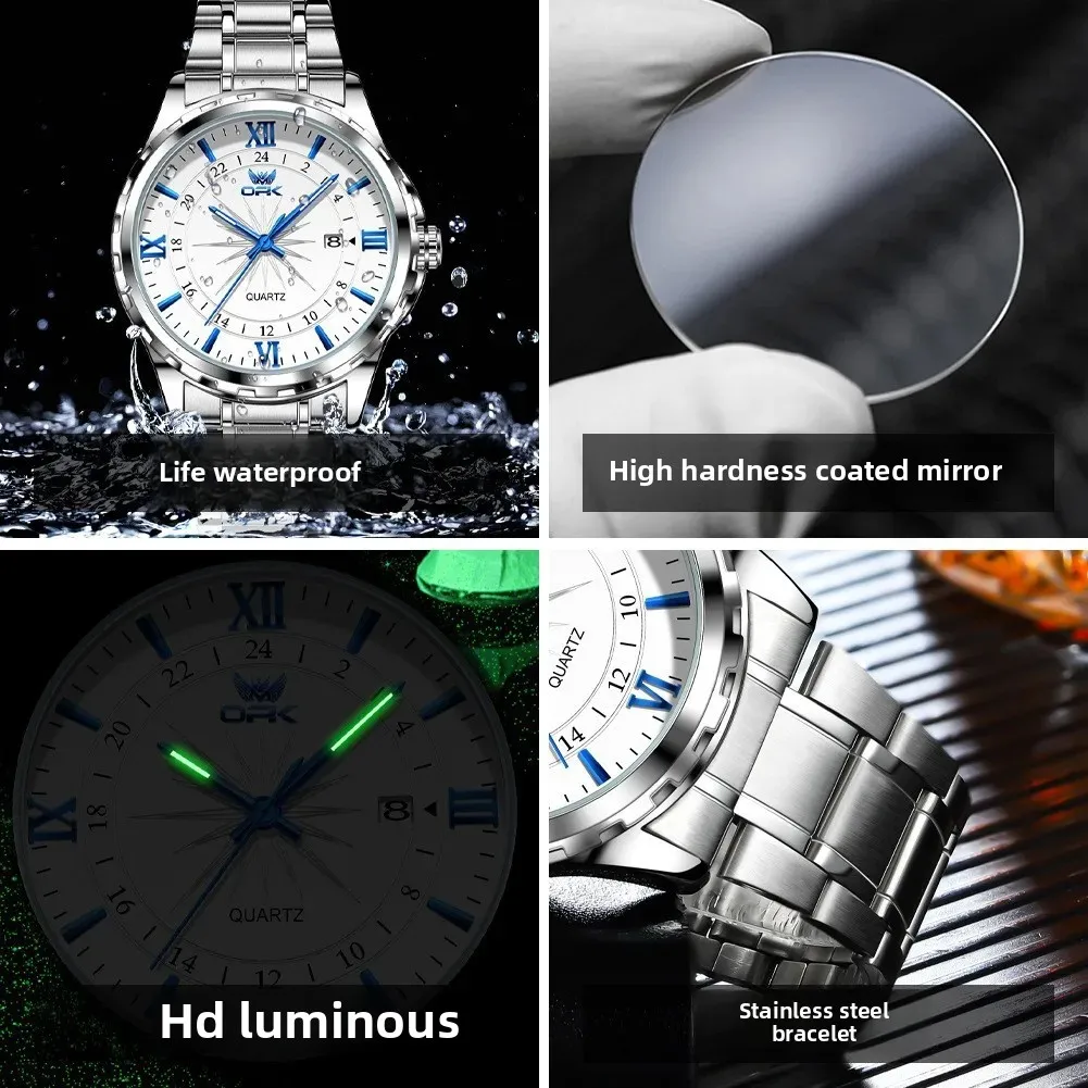 Waterproof Luminous Business Personality Quartz Men's Watch - Image 3