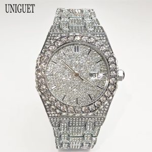 Men Iced out Diamond Watch Top Brand